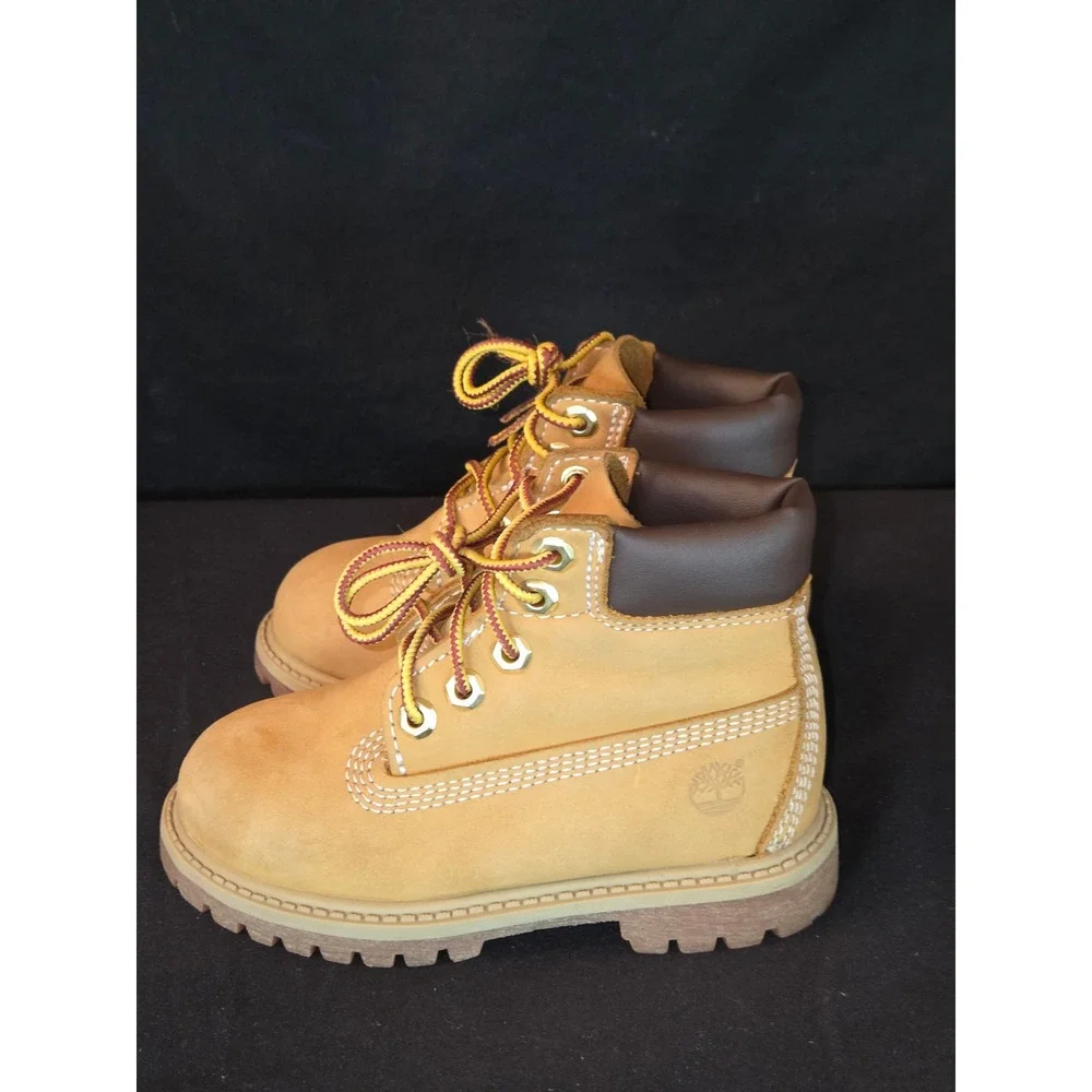 Timberland‎ Toddler Wheat Nubuck Leather Ankle Boots Classic Premium